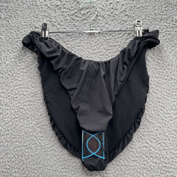 ASOS‎ Design Mesh Bikini Bottoms Black 8 - Picture 1 of 5